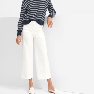Everlane Wide Leg Utility Crop in Bone